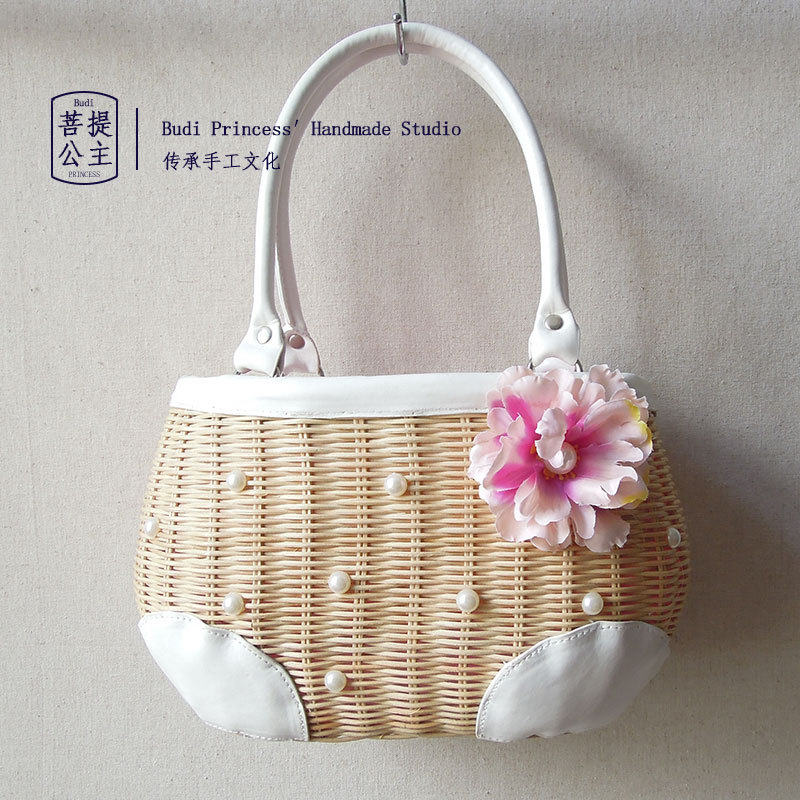 草編包 外貿出口 手工編織 DIY小清新 百搭簡約 手提手挽女包小包工廠,批發,進口,代購