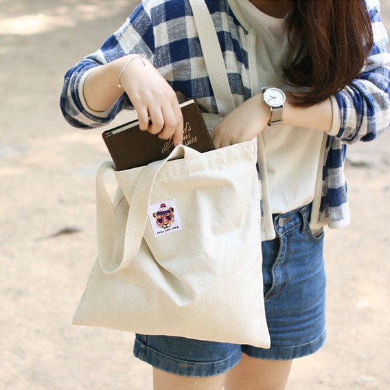 韓國簡約個性眼鏡豹棉帆佈旅行單肩包手拎購物包學生書包文件包批發・進口・工廠・代買・代購