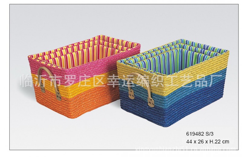 臨沂廠傢專供草編筐 收納箱 收納盒 收納籃 草編籃 規格多樣工廠,批發,進口,代購
