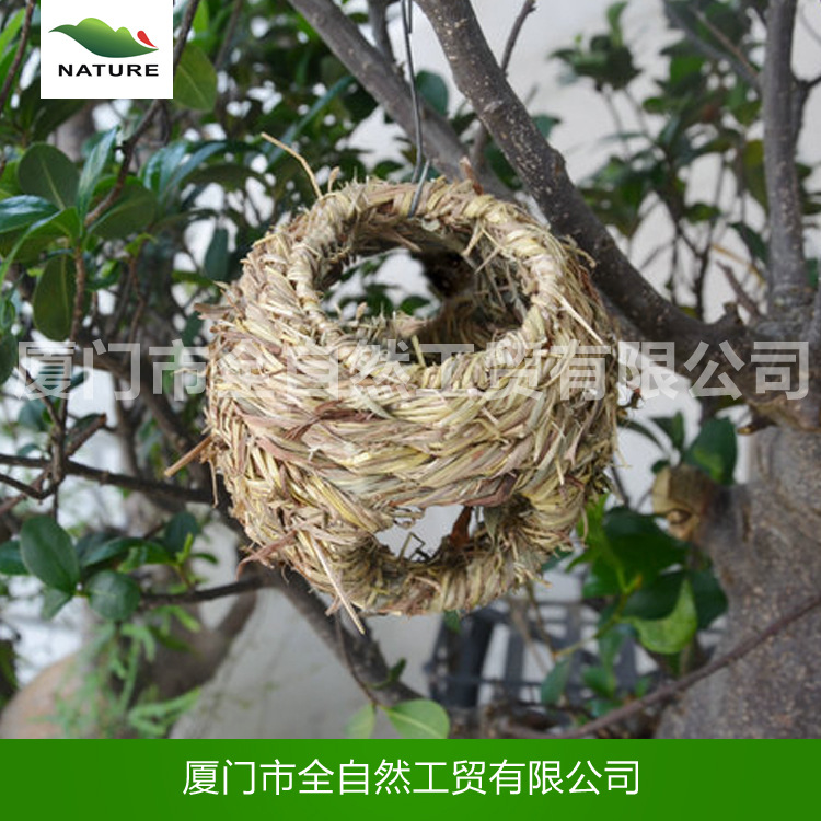 定製草製品 草編鳥屋 鳥巢草窩 工藝品草製品 手工草製品工廠,批發,進口,代購