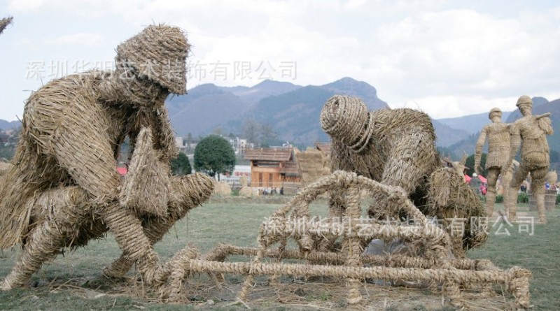 專業製作稻草人工藝品 稻草人製作卡通藝術 旅遊景點規劃批發・進口・工廠・代買・代購