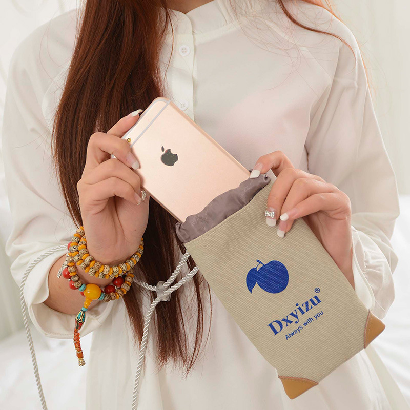 新款iphone6蘋果手機袋掛脖手機包零錢包女士斜跨帆佈包 迷你小包批發・進口・工廠・代買・代購