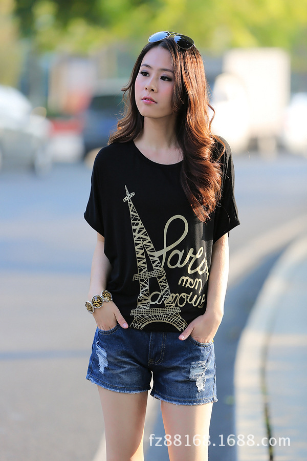 一件代發免費代理 2014春夏季新品熱銷瑞麗T恤 日韓女裝短袖T恤工廠,批發,進口,代購