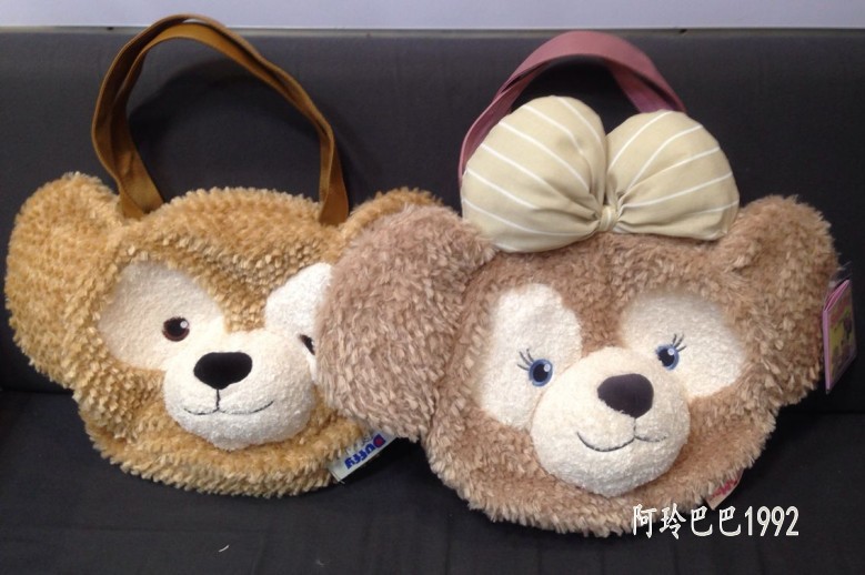 迪士尼Disney達菲熊雪莉玫duffy shelliemay毛絨手拎化妝包斜挎包工廠,批發,進口,代購