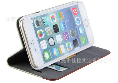 iPhone6 plus 卡袋支架牛仔手機皮套工廠,批發,進口,代購