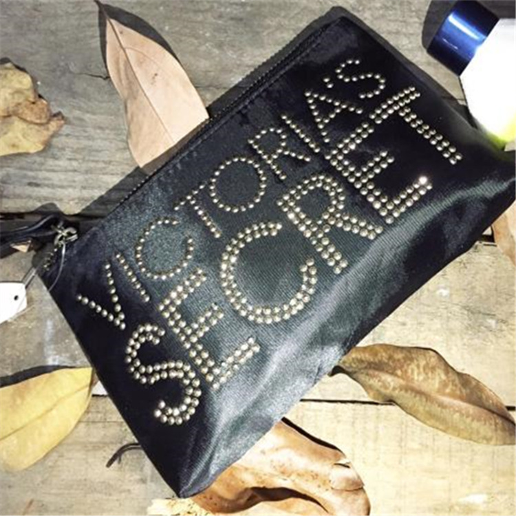 2015秋季新款維多利亞的秘密化妝包燙鉆LOGO手拿包歐美時尚小包批發・進口・工廠・代買・代購