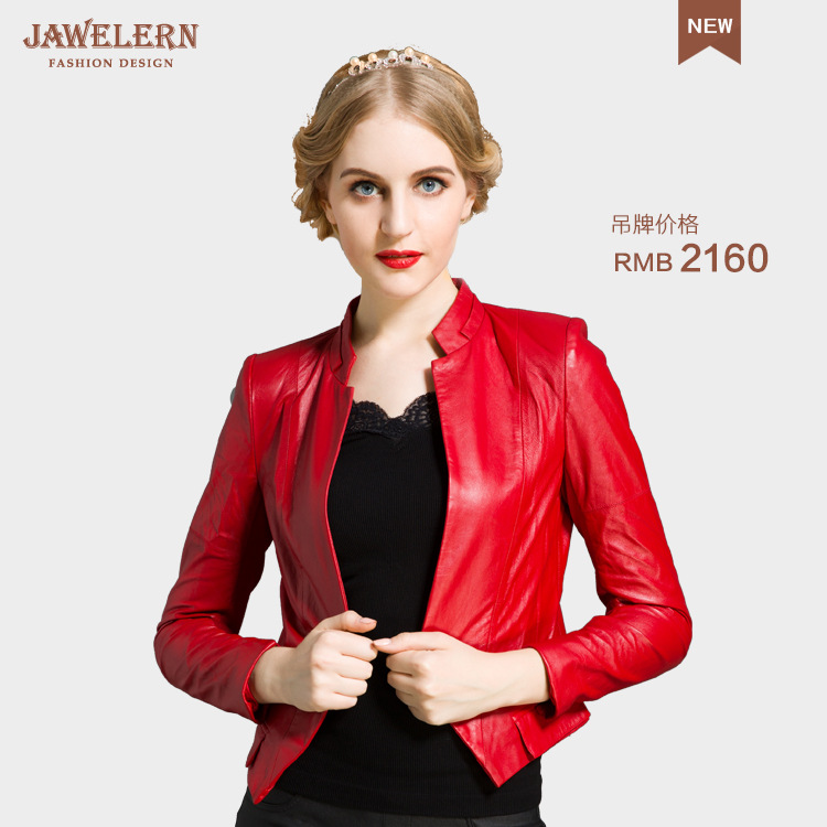 廠傢直銷 JAWELERN/佳呈品牌皮衣生產工廠 女士真皮皮衣 皮夾克批發・進口・工廠・代買・代購