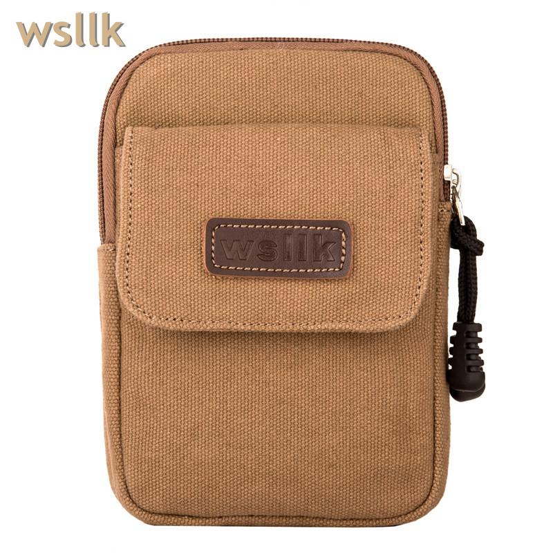 wsllk 5.5寸6寸手機包 帆佈蘋果iPhone6手機袋 多功能腰包掛包工廠,批發,進口,代購