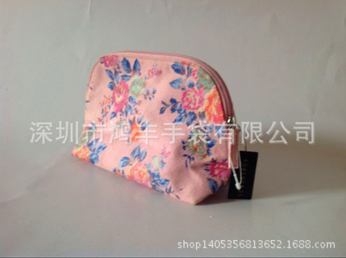 韓版甜美花朵化妝袋，環保高檔帆佈收納袋批發・進口・工廠・代買・代購