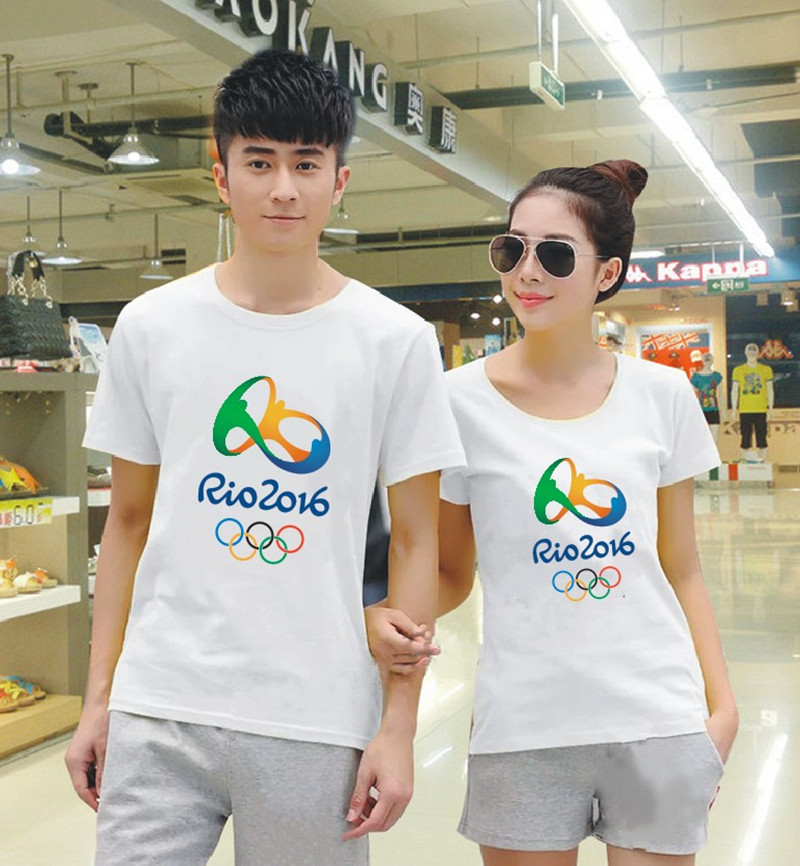 2016巴西裡約奧運會紀念衫廣告衫球迷短袖T恤熱轉印班服定製批發・進口・工廠・代買・代購