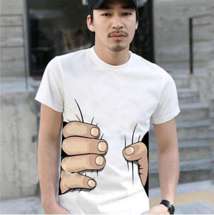 2015新款夏裝男士短袖t恤 男式棉質3D大手短袖t恤韓版一件批發工廠,批發,進口,代購