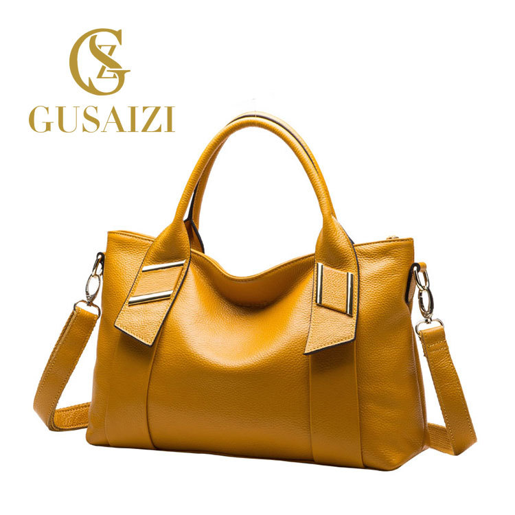 古塞茲GUSAIZI2016新款時尚女包荔枝紋歐美真皮女包一件代發工廠,批發,進口,代購