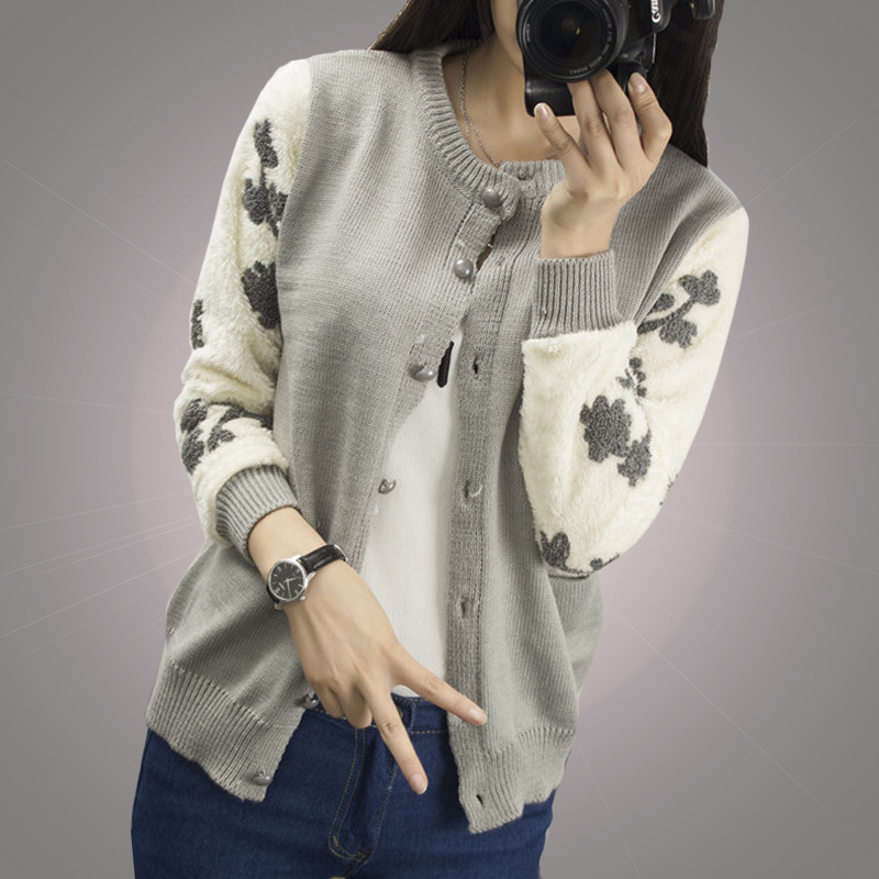 2016春裝 裝新款韓國代購針織花朵短款小開衫毛衣外套女裝直銷批發・進口・工廠・代買・代購
