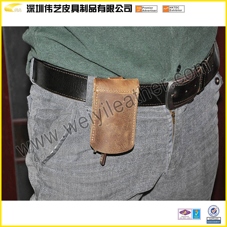 穿皮帶鑰匙包  Genuine Leather Car Key Chain Holder工廠,批發,進口,代購