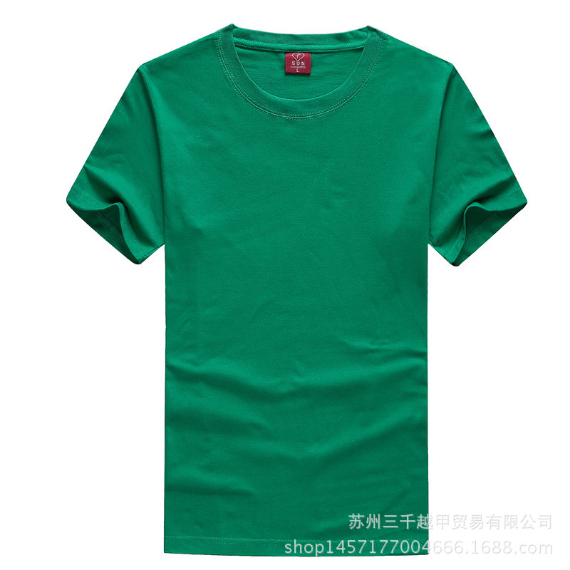 純色純棉圓領短袖t恤180克文化衫批發定做定製全棉廣告衫t-shirt批發・進口・工廠・代買・代購