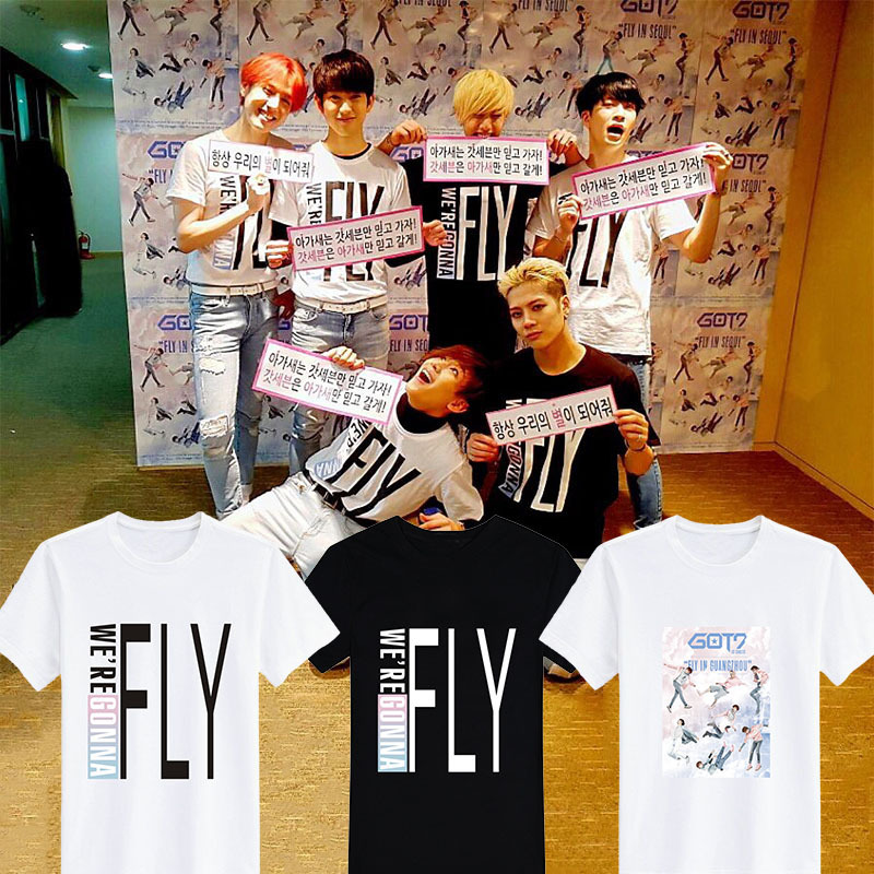 GOT7 FLY IN SEOUL演唱會同款王嘉爾男女短袖T恤應援服 TXU931工廠,批發,進口,代購