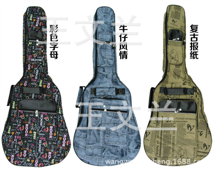 高級出口12MM41寸加棉民謠吉他包批發・進口・工廠・代買・代購
