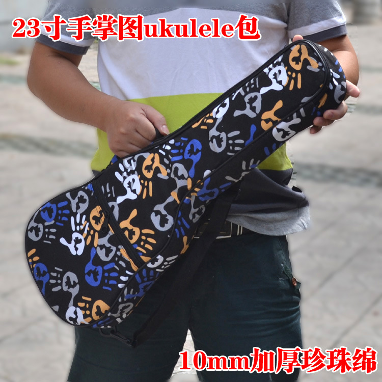 批發23寸ukulele兇尤克裡裡包烏克麗麗包夏威夷小吉他包手掌圖案工廠,批發,進口,代購