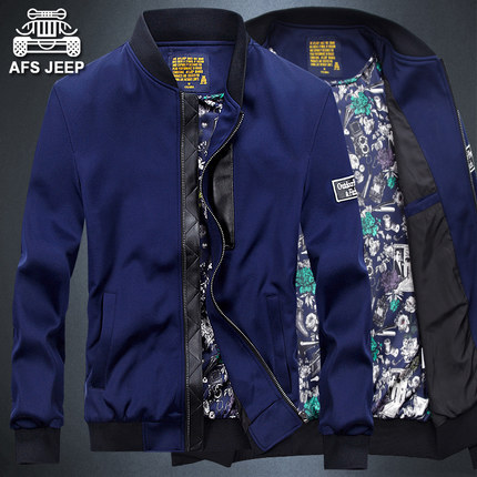 AFS JEEP春季新款男士夾克春裝大碼韓版棒球領外套吉普彈力上衣潮工廠,批發,進口,代購