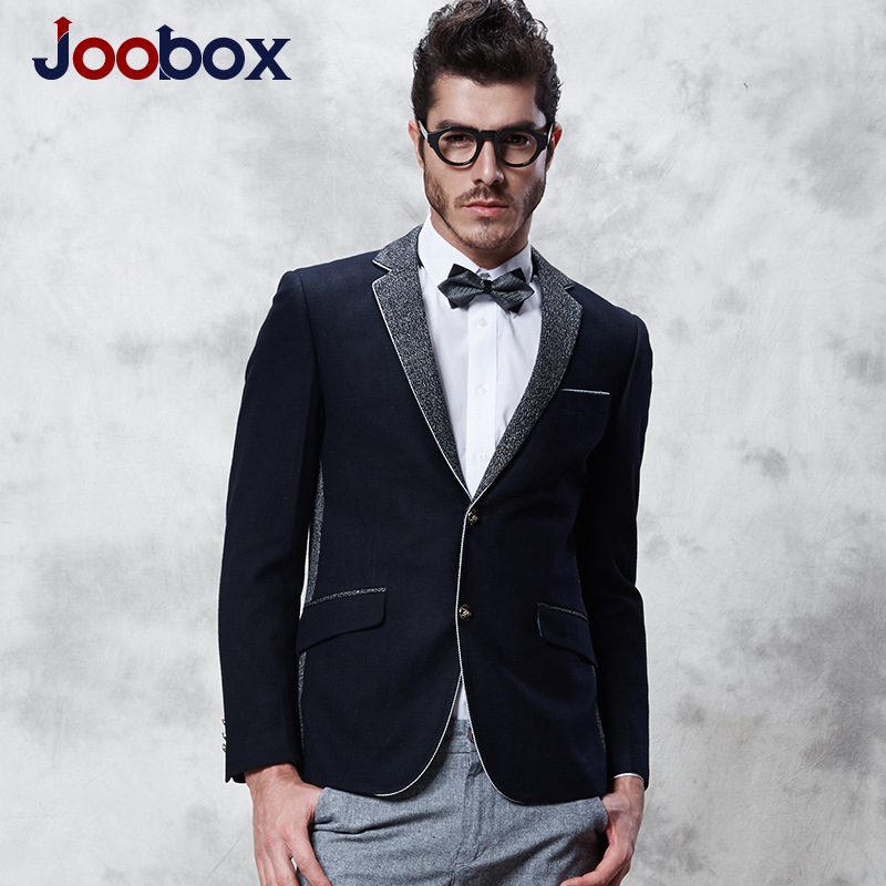 JOOBOX品牌男裝男式時尚休閒羊呢便西裝 男士單西毛呢外套呢大衣工廠,批發,進口,代購