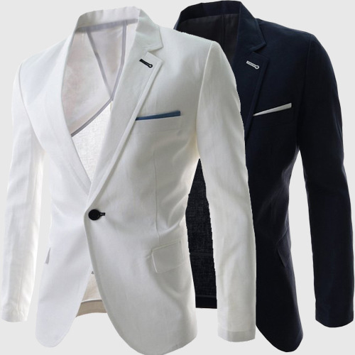 外貿批發2015新款簡潔純色修身小西裝外貿男士一粒單排扣西服外套工廠,批發,進口,代購