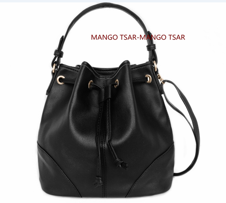 MANGO TSAR女包 2015款單肩包 時尚斜挎包 索繩水桶袋CK-675001工廠,批發,進口,代購