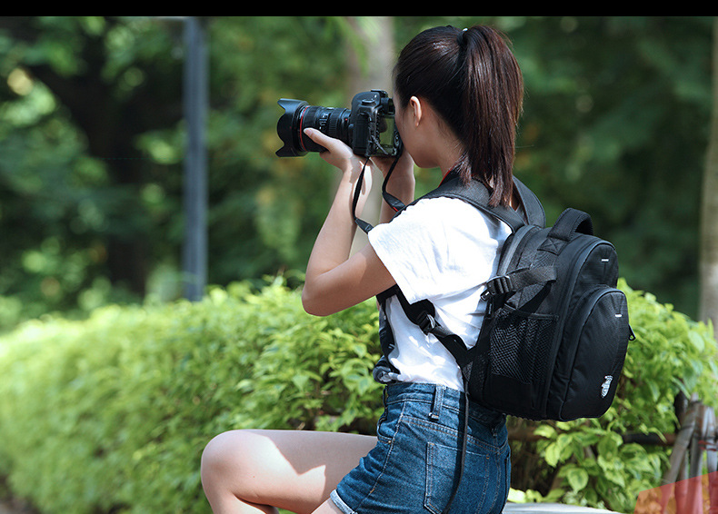 相機包雙肩女數位佳能時尚輕便戶外防盜專業單反攝影包女士攝影包工廠,批發,進口,代購