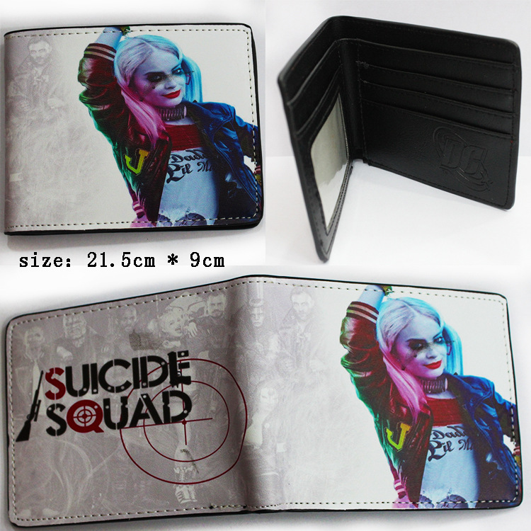新款推薦 Suicide Squad 自殺小隊 小醜 歐美款式pu錢包 大量批發工廠,批發,進口,代購