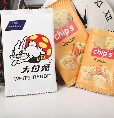 原宿軟妹薯片手拿包 韓國創意趣味零食大白兔手機包iPad包批發・進口・工廠・代買・代購