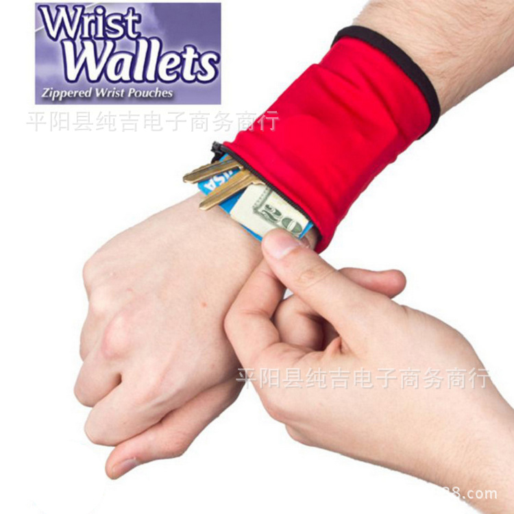 wrist wallets運動戶外多功能手腕包TV零錢、鑰匙包、吸汗手腕帶工廠,批發,進口,代購