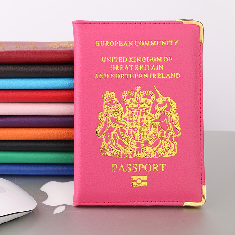 新品歐洲英倫風英國passport外貿護照夾護照本護照套現貨批發定製批發・進口・工廠・代買・代購