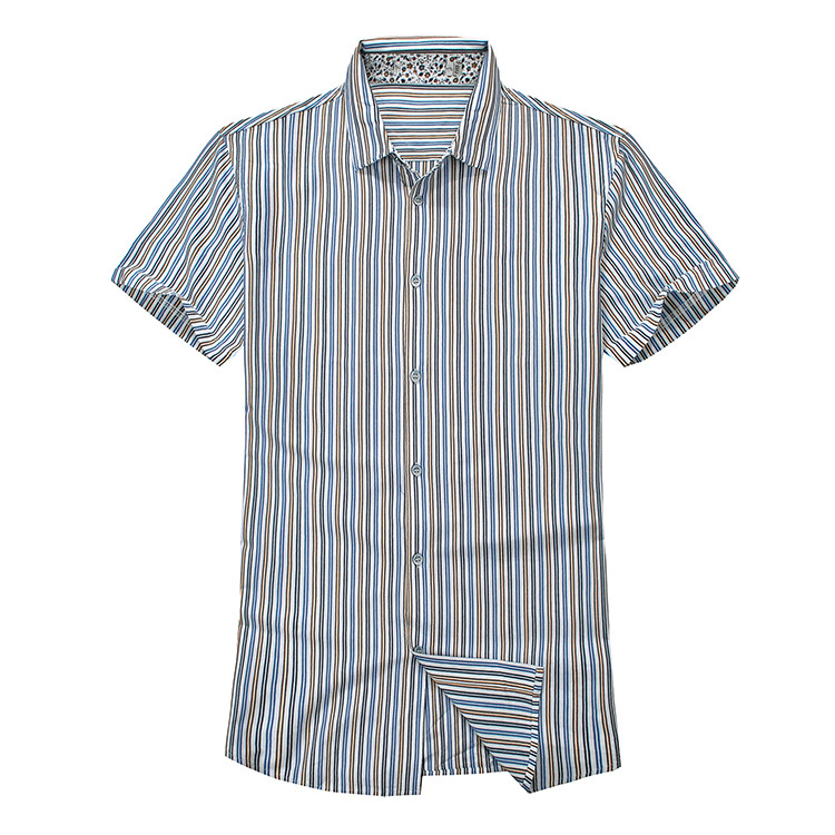 海男式短袖襯衫 麵料柔軟舒適有彈力 高檔絲光棉工廠,批發,進口,代購