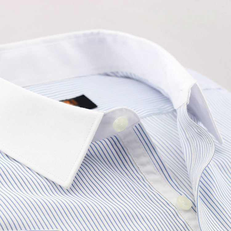 g2000款式男裝短袖襯衫 男士白色拼領襯衣 英倫修身免燙 夏裝工廠,批發,進口,代購