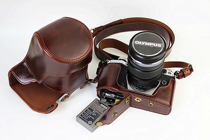 Olympus/奧林巴斯OM-D E-M5MarkII相機皮套 em5ii可拆電池相機包工廠,批發,進口,代購