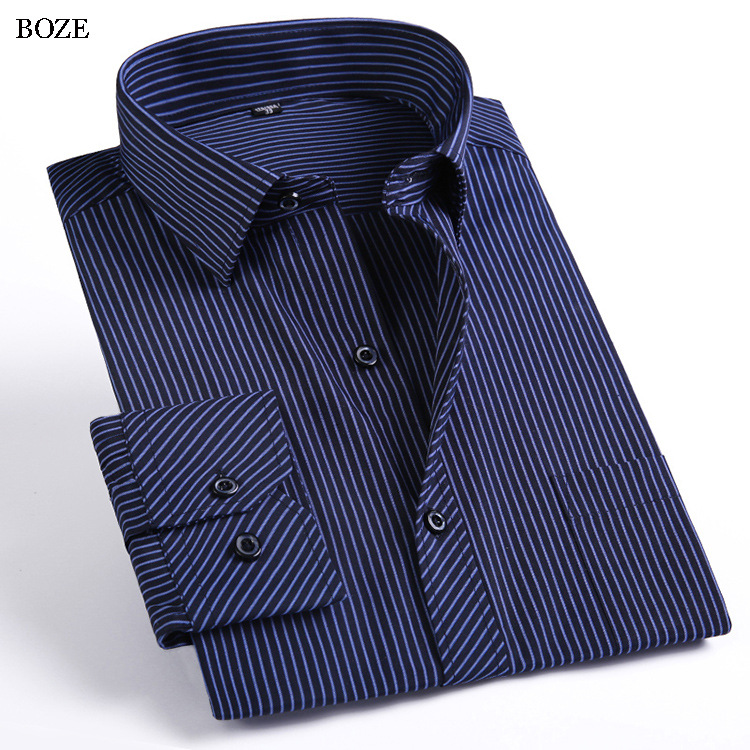 新品boze新款中年條紋長袖襯衫深色條紋襯衣廠傢直銷批發現貨工廠,批發,進口,代購