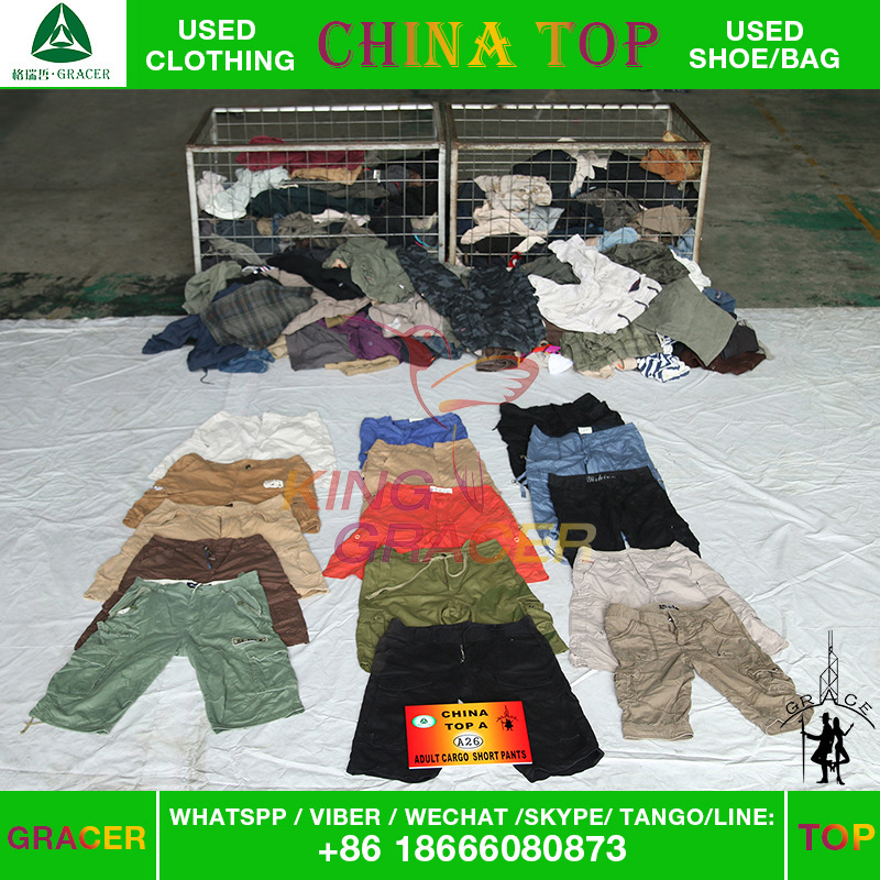 日式秋季二手衣服緊身短褲休閒男士ADULT CARGO SHORT PANTS工廠,批發,進口,代購