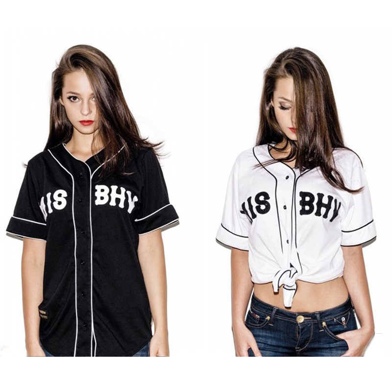 misbhv 夏裝新款嘻哈西海岸復古潮流 短袖 棒球衣襯衫 男 棒球服工廠,批發,進口,代購