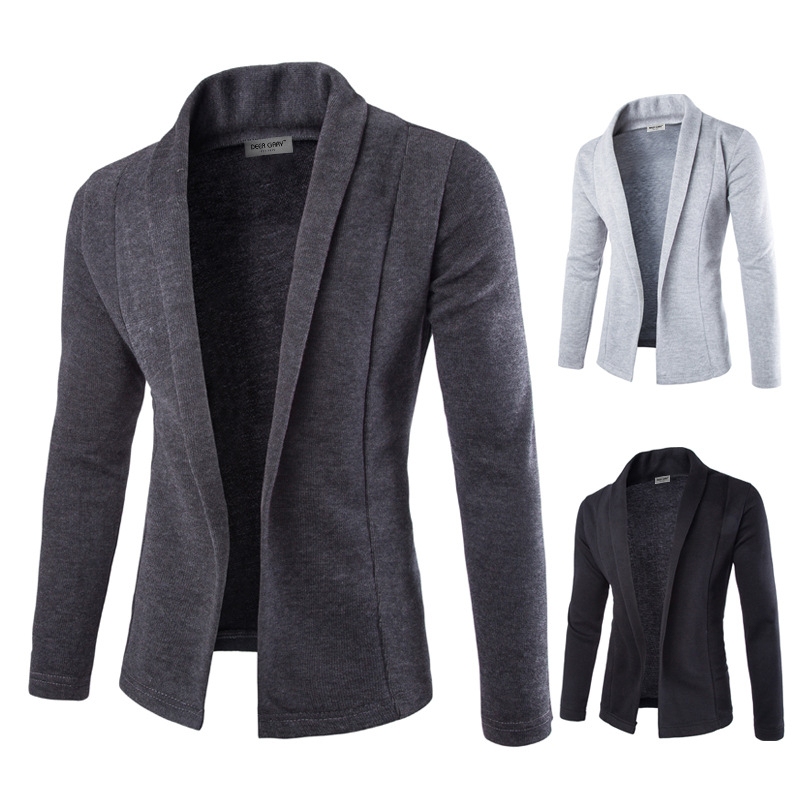 新款外貿簡潔開衫修身毛衣外套男士V領針織衫Q830工廠,批發,進口,代購