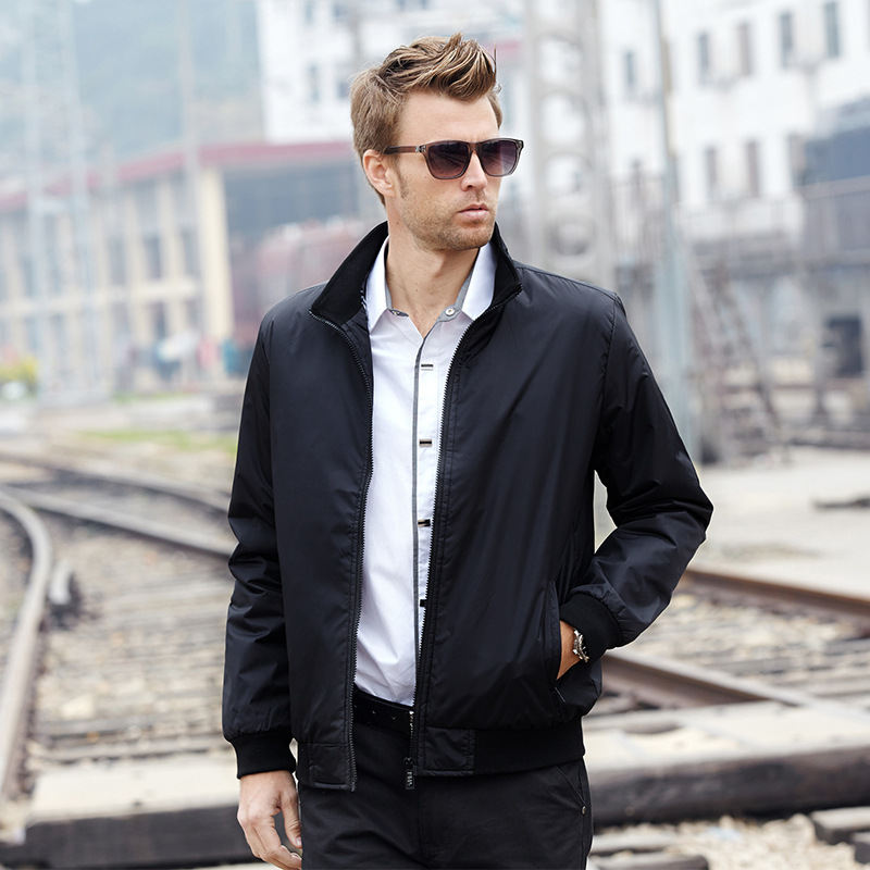 男士男式夾克 薄英倫時尚修身立領秋裝新款 品牌男裝外套  批發工廠,批發,進口,代購