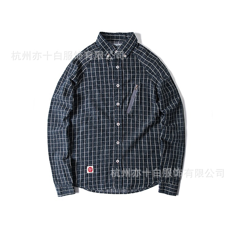 shibuyaelement2016春季新款格子襯衫原創設計百搭長袖襯衫3m反光工廠,批發,進口,代購