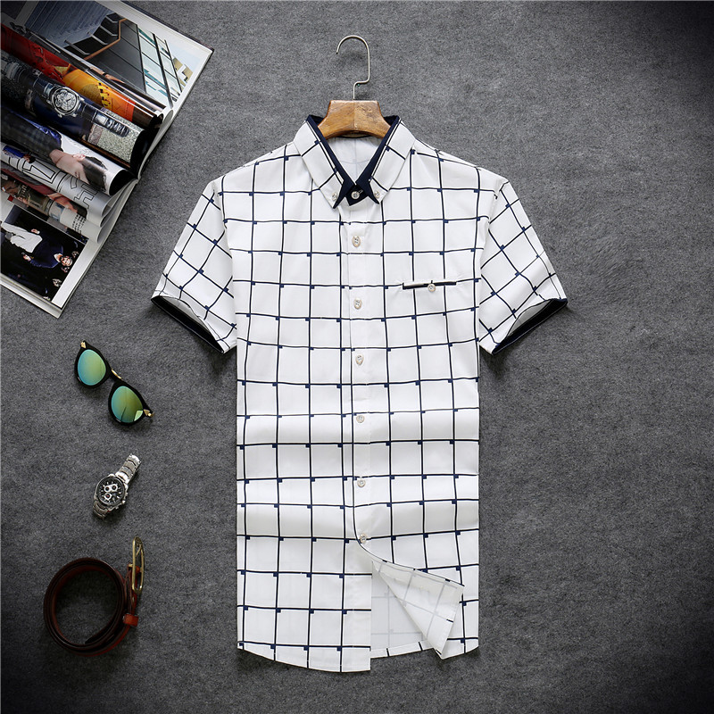 男士短袖襯衫    2016夏季新款   高端質感   潮男休閒襯衫工廠,批發,進口,代購