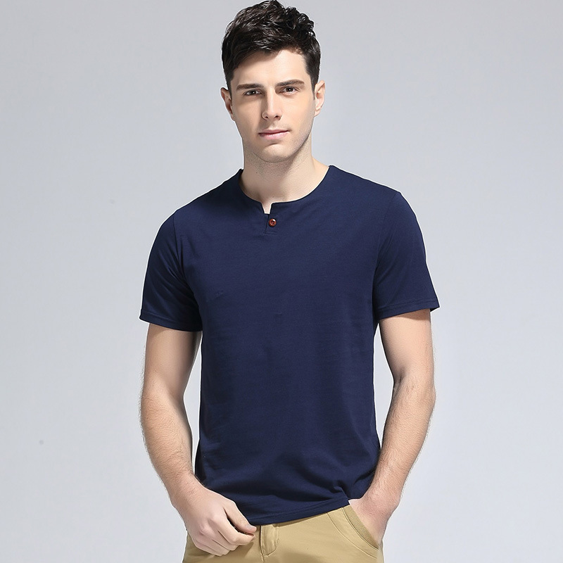2016夏季英倫風男士短袖T恤純棉純色修身型衫簡約潮工廠,批發,進口,代購