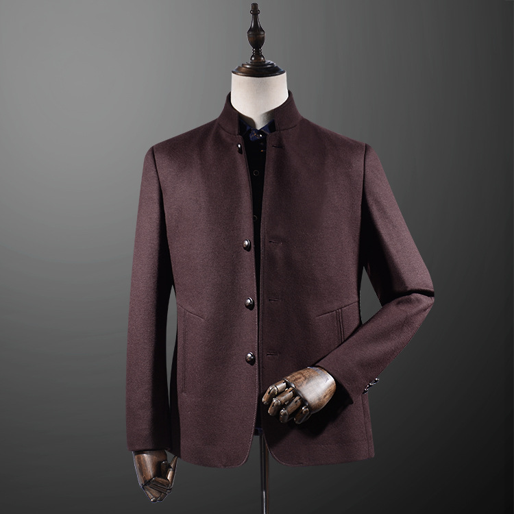 2016春季男裝新款 英倫加厚立領羊毛外套 夾克男5507工廠,批發,進口,代購
