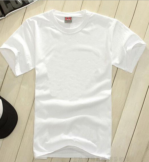 純棉白色圓領短袖T恤 200克純棉加厚空白文化衫廣告衫廠傢批發工廠,批發,進口,代購