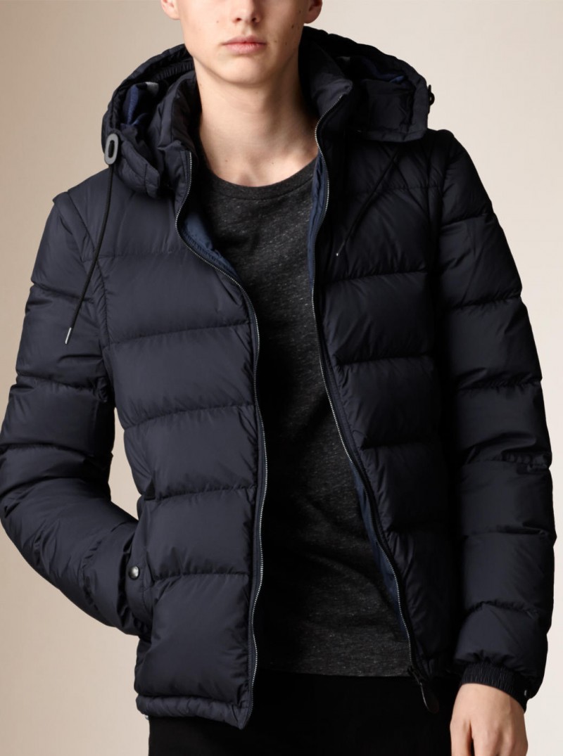 2015男裝巴博利可拆式衣袖羽絨衣英倫B傢可卸帽羽絨外套夾克BUR批發・進口・工廠・代買・代購