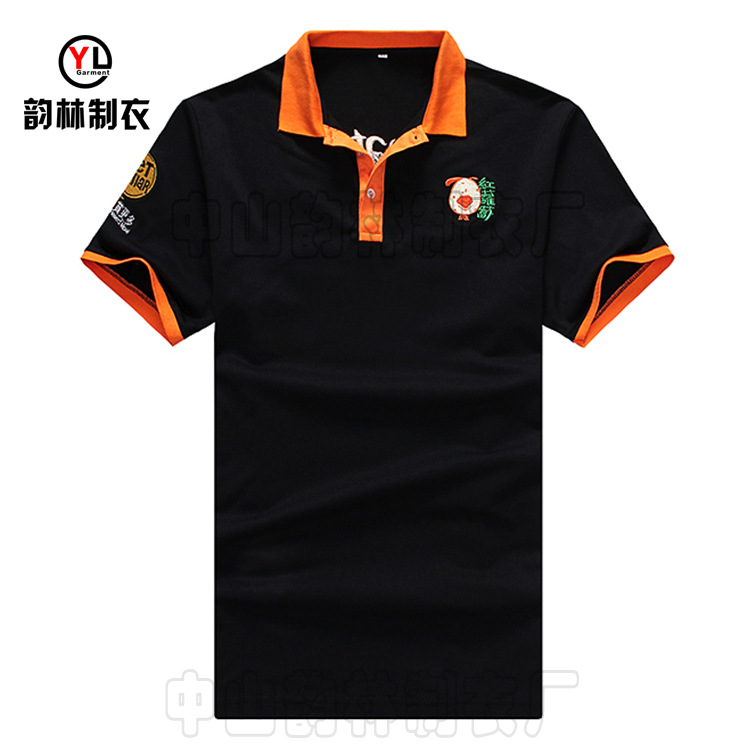 短袖翻領絲光棉工作服定做男女POLO衫T恤定製廣告衫文化衫印LOGO工廠,批發,進口,代購