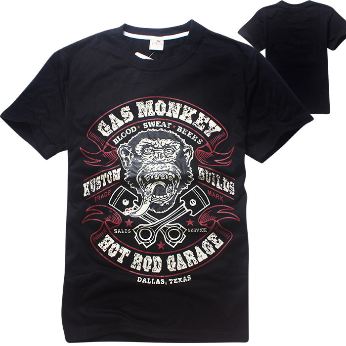 2016夏裝新款 男裝上衣 GAS MONKEY GARAGE 夏裝男裝T恤短袖1892工廠,批發,進口,代購