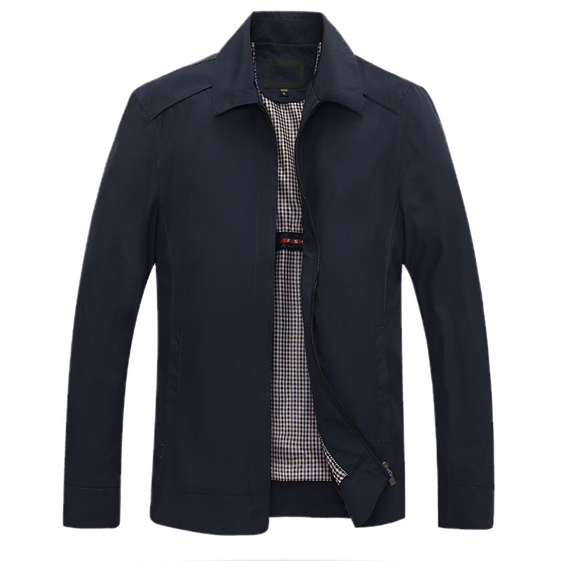 2016春季新款男裝外套 純色休閒翻領中老年男式夾克領導裝爸爸裝工廠,批發,進口,代購