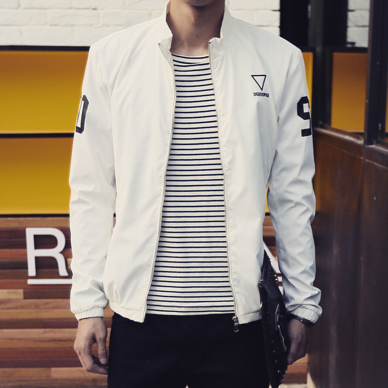 夾克 2016春季新款韓版男士時尚休閒修身立領夾克衫棒球服A61B467工廠,批發,進口,代購