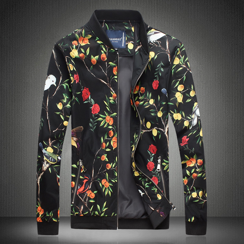 男式夾克外套2016春秋新款男士韓版個性修身花色夾克衫外套有大碼批發・進口・工廠・代買・代購
